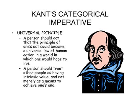 immanuel kant categorical imperative examples
